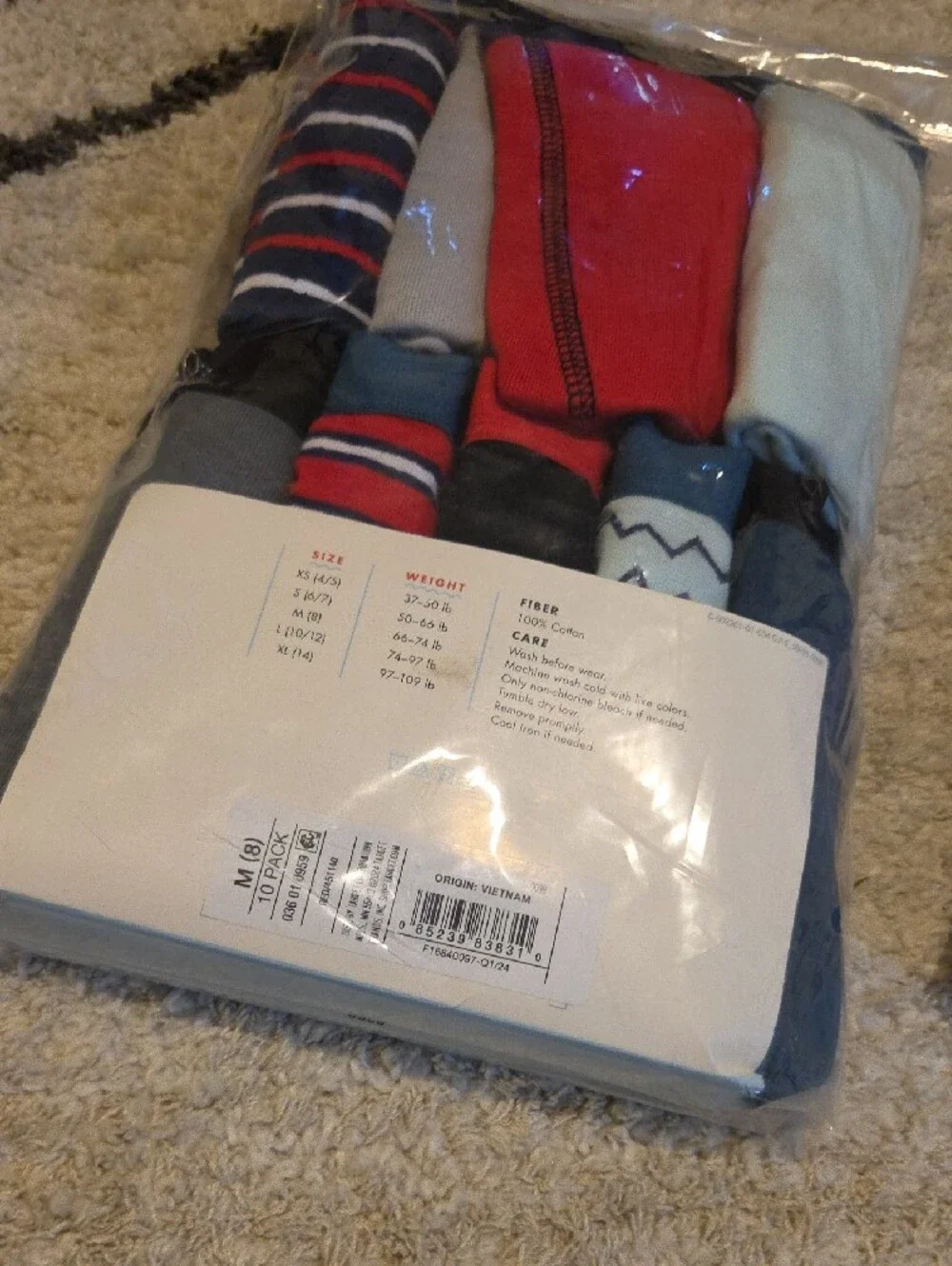 17 Pair Cat & Jack Boys Boxer Briefs Pack - Red, Blue, Gray, Black, White, Teal